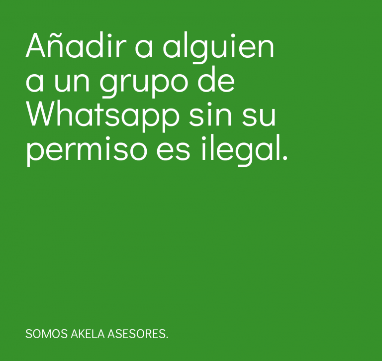 Lee más sobre el artículo Añadir a alguien a un grupo de WhatsApp sin su permiso es ilegal